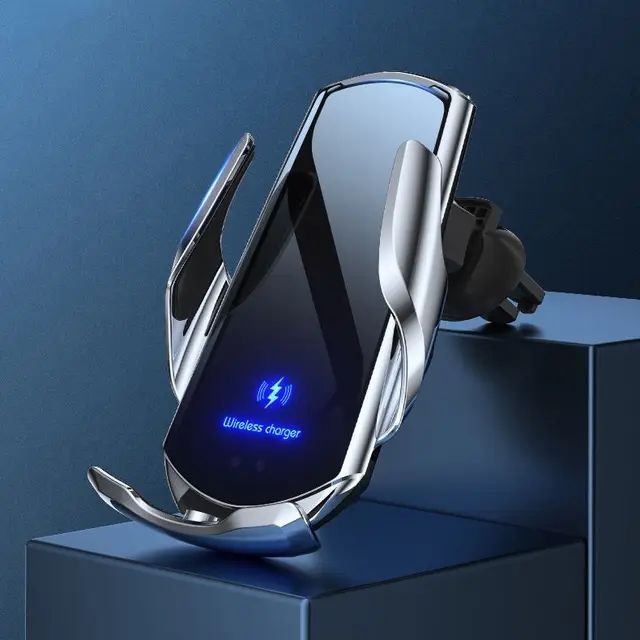 حامل هاتف ذكي للسيارة مع شحن لاسلكي تلقائي